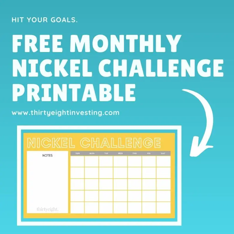 Save Over 3,300 With This 365 Day Nickel Challenge Printable