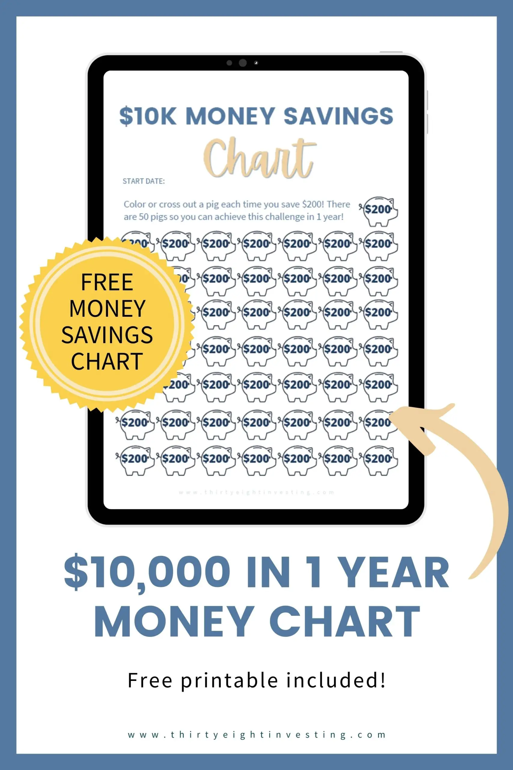 save 10k printable chart